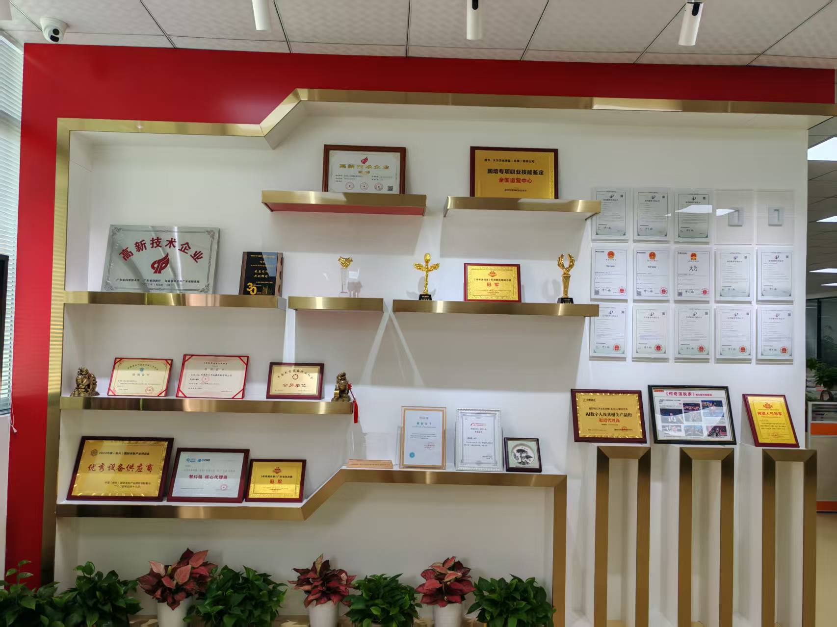 Dawei Machinery Honor Wall